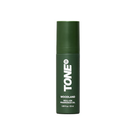 TONE Exclusive Woodland roll-on close-up illustrating vanilla note detail.