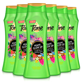 Tone Miami Glow Up bottle pour for a tropical shower moment.