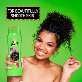 Tone Miami Glow Up exotic scent creates a beachy shower mood.