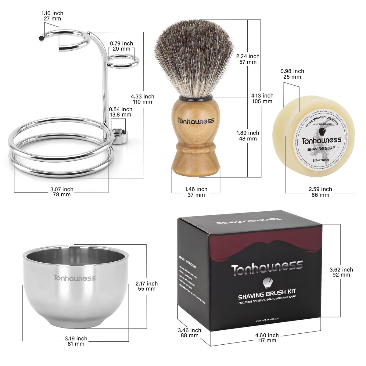 Tonhawness natural wood finish with baking paint for durable appearance.