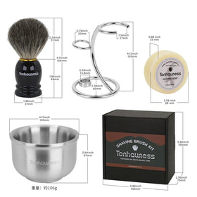 Tonhawness shaving soap delivers creamy lather with a subtle, inviting scent
