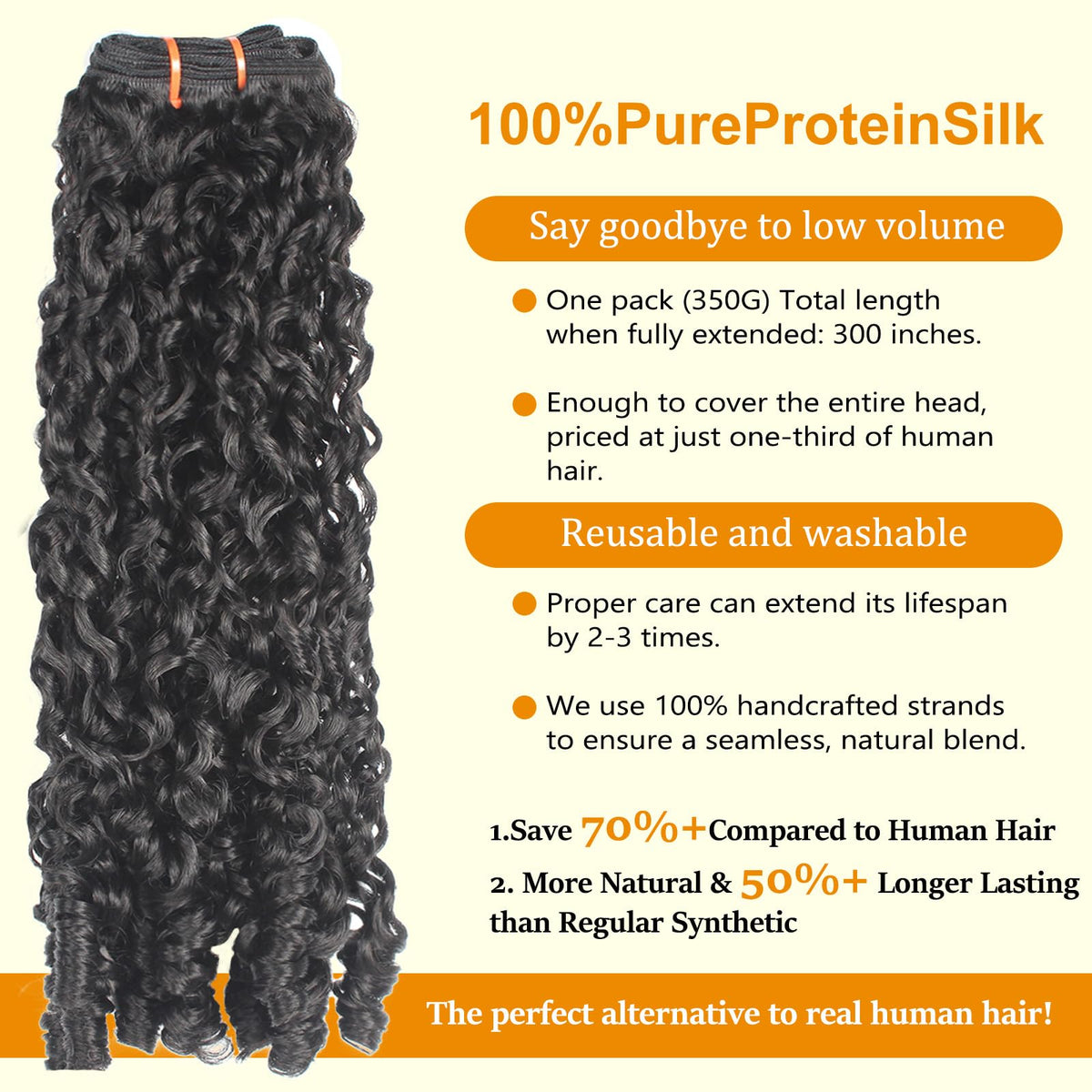 Toniola fuller look with multiple bundles for extra volume
