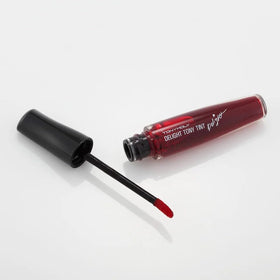 TONYMOLY Delight Tony Lip Tint application closeup demonstrates smooth, non-drip texture for easy layering.