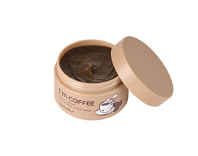 TONYMOLY I’m Coffee Gel-to-Cream Scrub Mask texture change signals smooth exfoliation