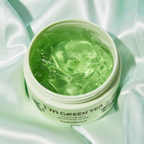 TONYMOLY I’m Green Tea Hydro Burst mask in morning routine for hydration and calm