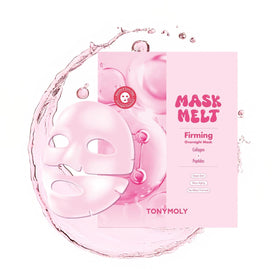 TONYMOLY Mask Melt firming collagen mask highlighting elasticity support.