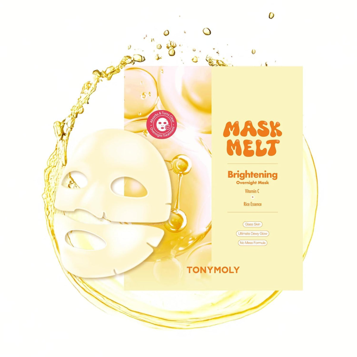 TONYMOLY Mask Melt vegan PDRN hydrating mask deep moisture.