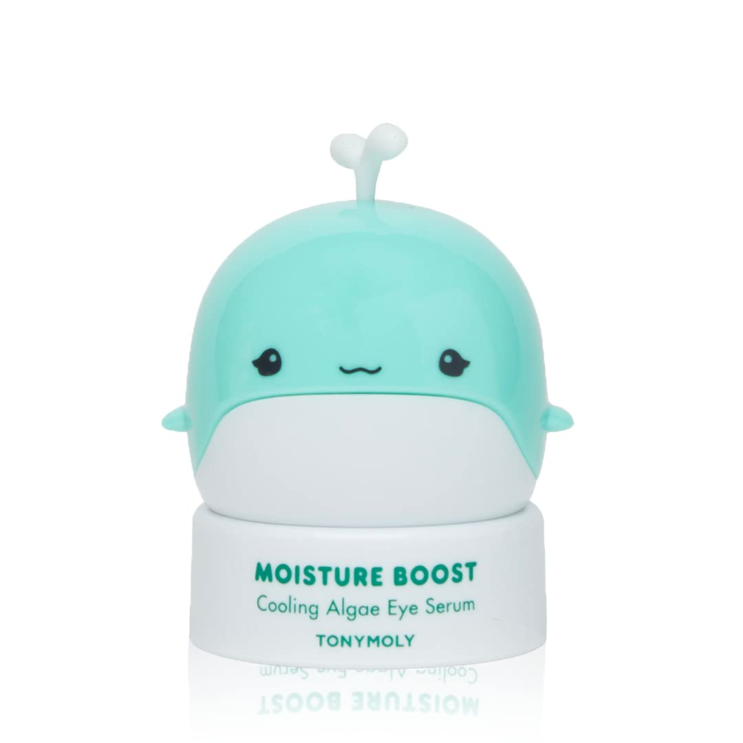 TONYMOLY Moisture Boost Cooling Algae Eye Serum gel texture for quick, refreshing application.
