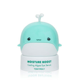 TONYMOLY Moisture Boost Cooling Algae Eye Serum gel texture for quick, refreshing application.