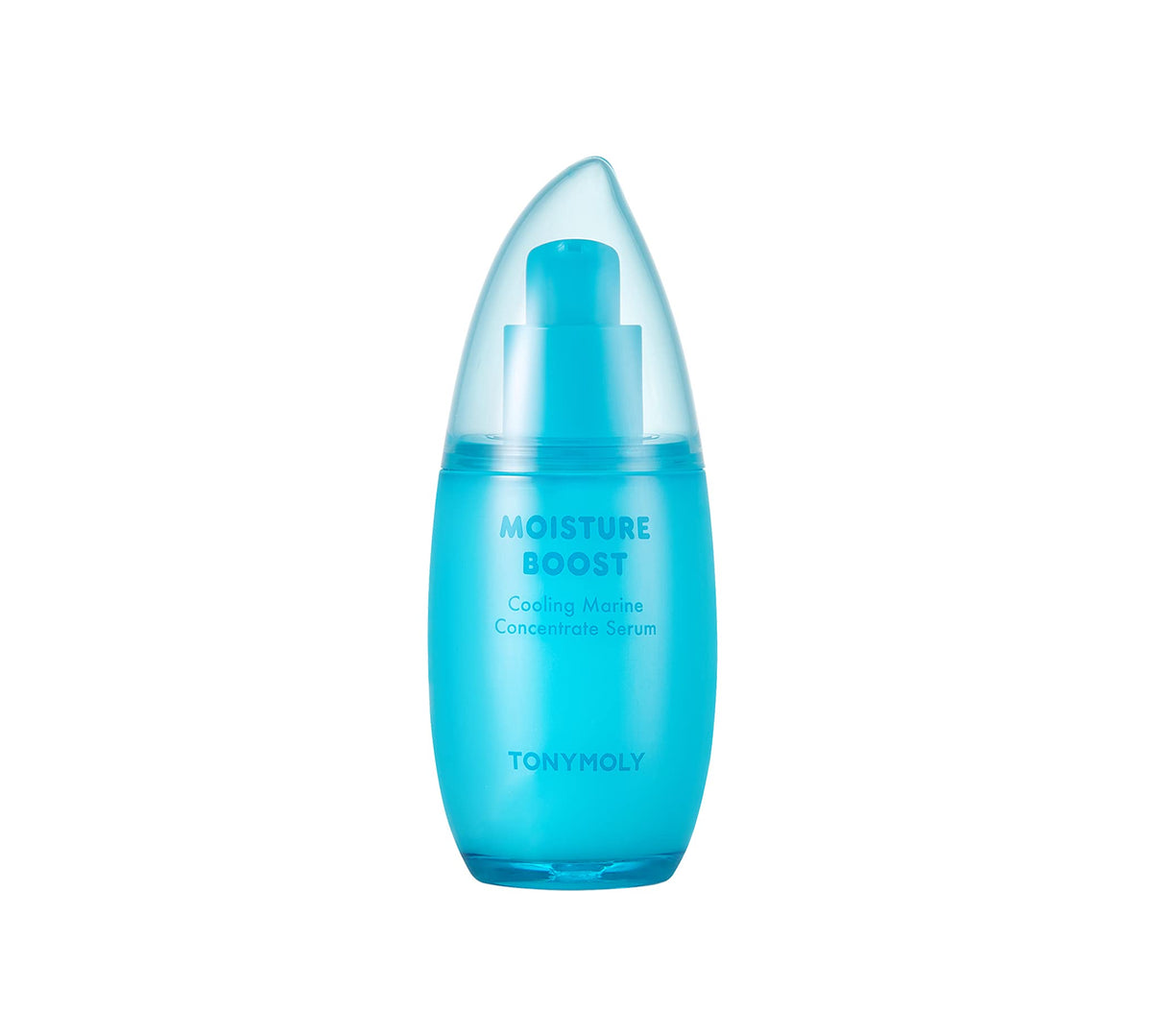 TONYMOLY Moisture Boost serum bottle shows refreshing hydration for daily use.