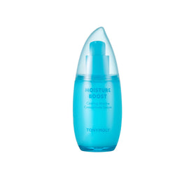 TONYMOLY Moisture Boost serum bottle shows refreshing hydration for daily use.