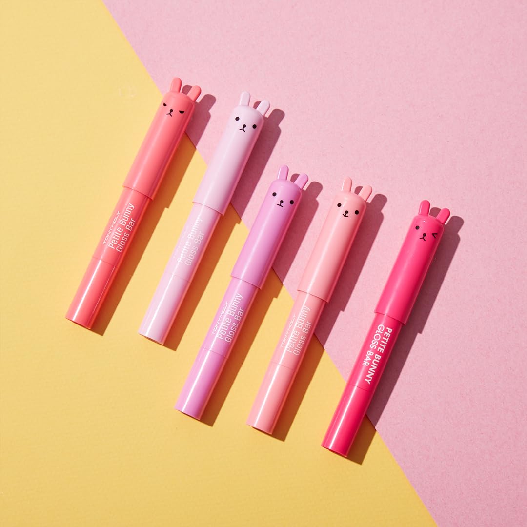 TONYMOLY Petit Bunny Lip Gloss delivers sheer color with a juicy high shine on lips.