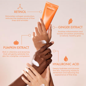 TONYMOLY Plumpkin Retinol Body Serum applied on skin for comprehensive body care.
