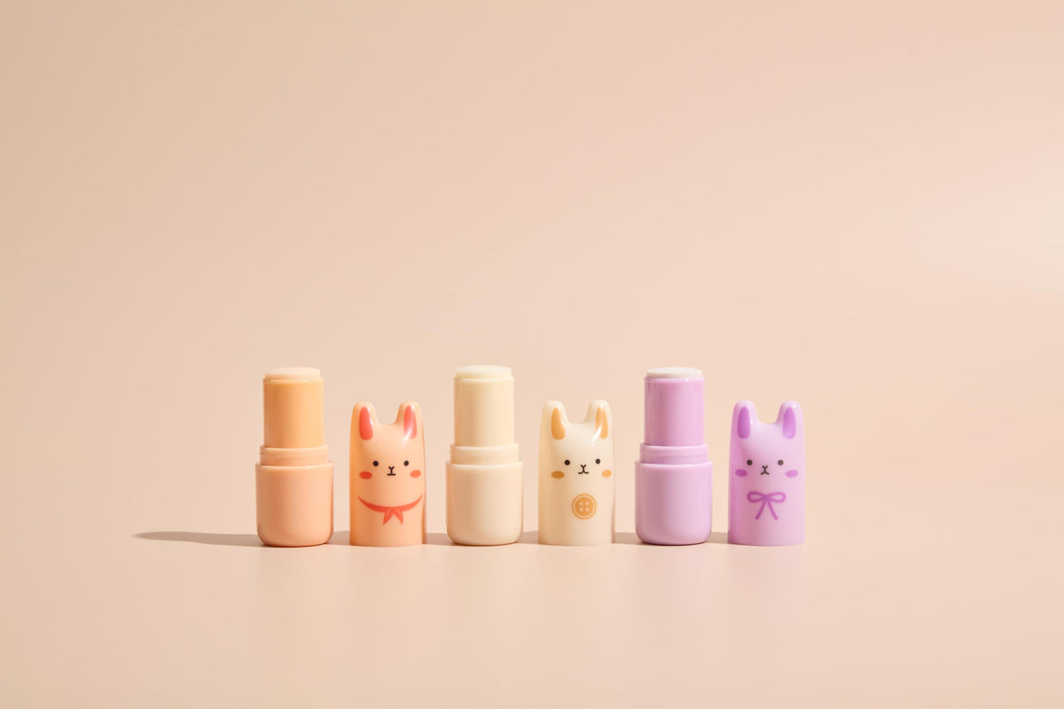 TONYMOLY Pocket Bunny Bebe Bunny perfume bar on wrists for quick refresh
