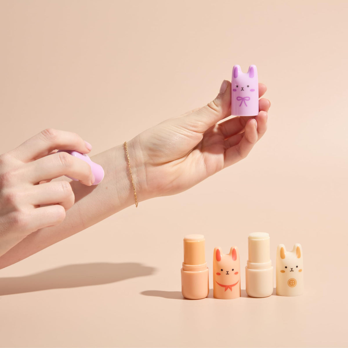 TONYMOLY Pocket Bunny Bloom Bunny perfume bar in a portable, giftable set