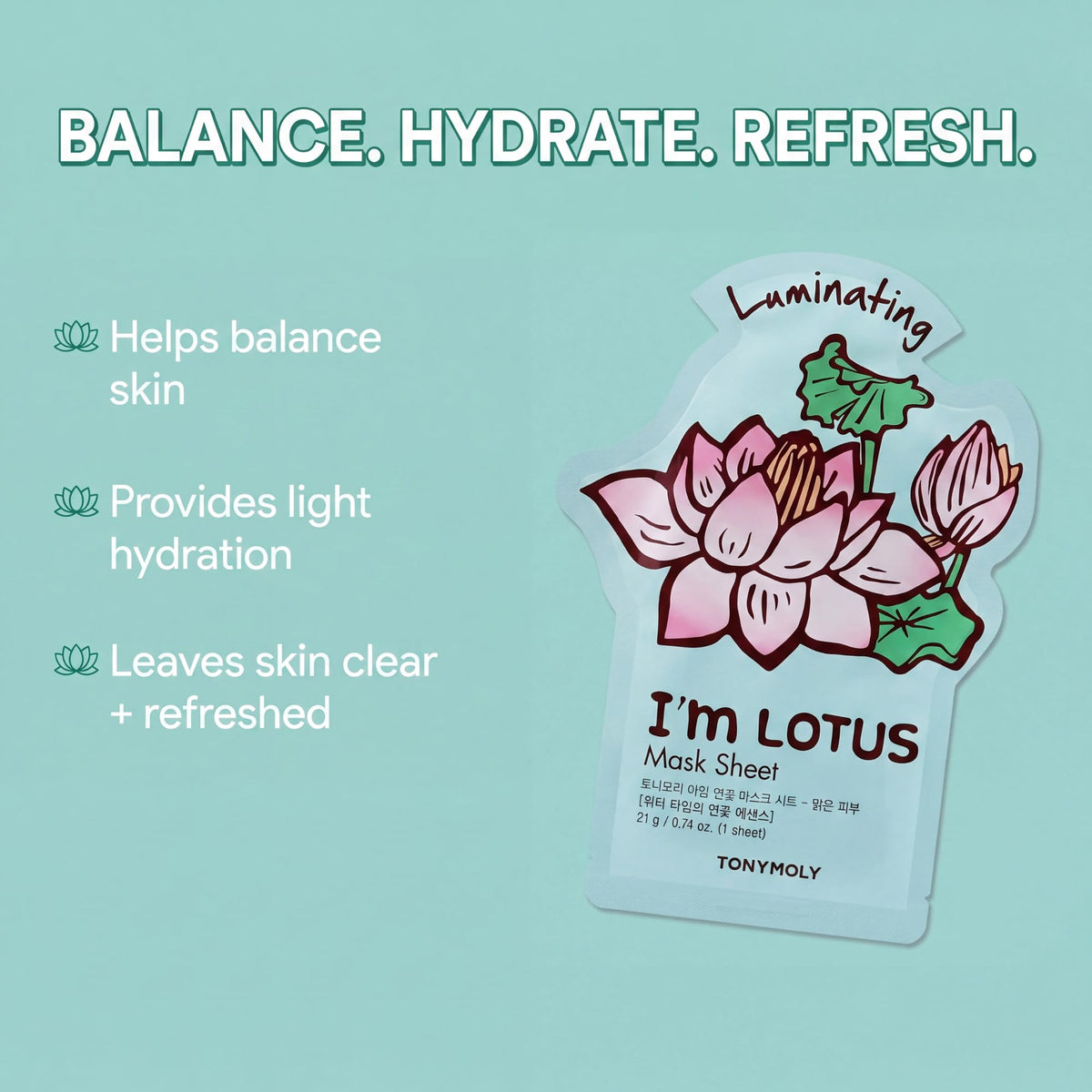 TONYMOLY Spring Blossom Cherry Blossom mask packet; adds radiance and smoothness