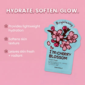 TONYMOLY Spring Blossom Lavender mask application; calming, spa-like experience