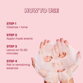 TONYMOLY Spring Blossom Lotus mask application; leaves skin feeling nourished and dewy