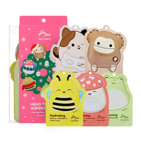 TONYMOLY Squishmallows face masks set for hydration and glow