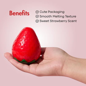 TONYMOLY Strawberry Hand Cream texture closeup showcasing lightweight formula.