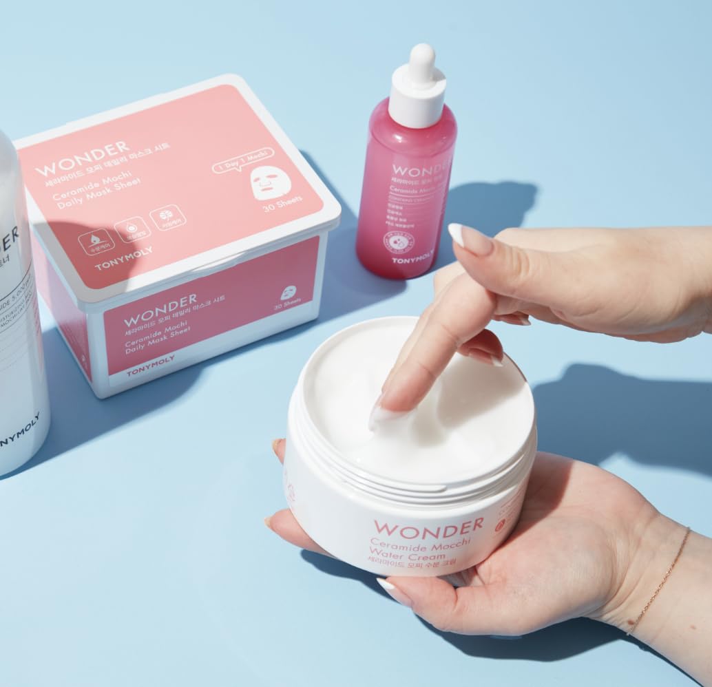 TONYMOLY Wonder Ceramide Mochi hand-application shot, non-greasy moisturization for mornings