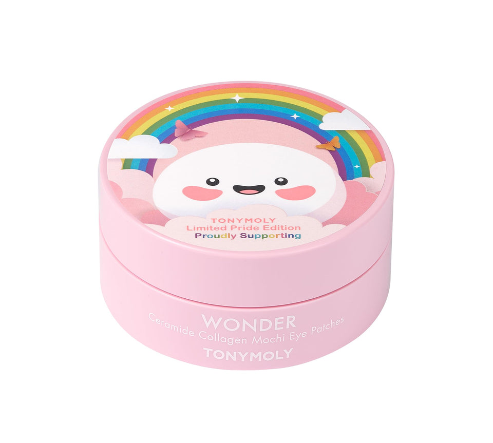 TONYMOLY Wonder Ceramide Mochi eye patches provide under-eye hydration for a refreshed look.