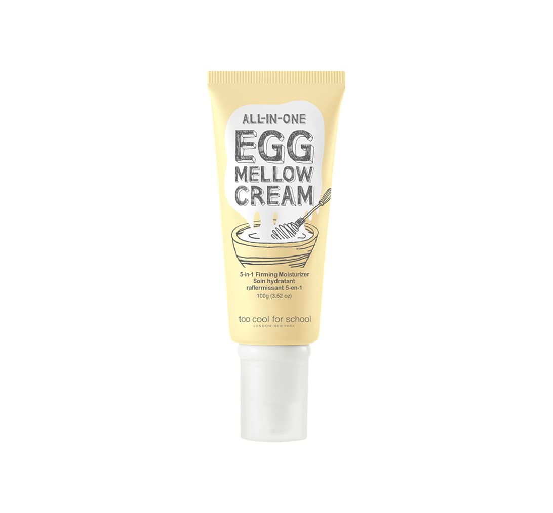 Too Cool For School Egg Mellow Cream 100g jar shows generous size for daily nourishment