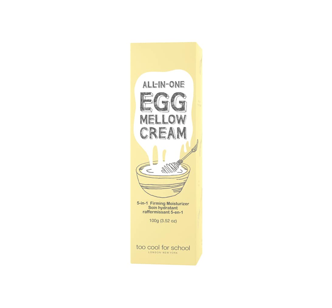 Texture closeup of Too Cool For School Egg Mellow Cream highlighting cushiony finish