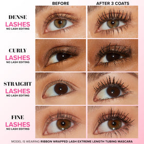 Too Faced Better Than Sex Mascara close-up wand delivering dramatic length.