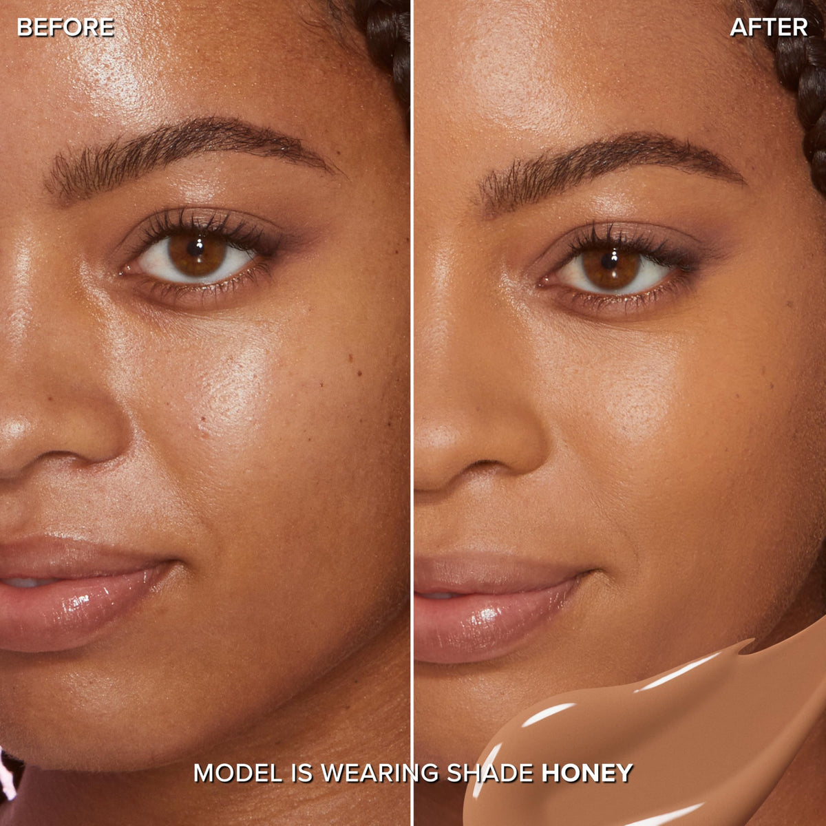 Too Faced Born This Way Concealer being applied for a seamless, natural finish.