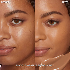 Too Faced Born This Way Concealer being applied for a seamless, natural finish.