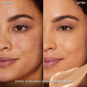 Too Faced Born This Way concealer applicator closeup for precise application.