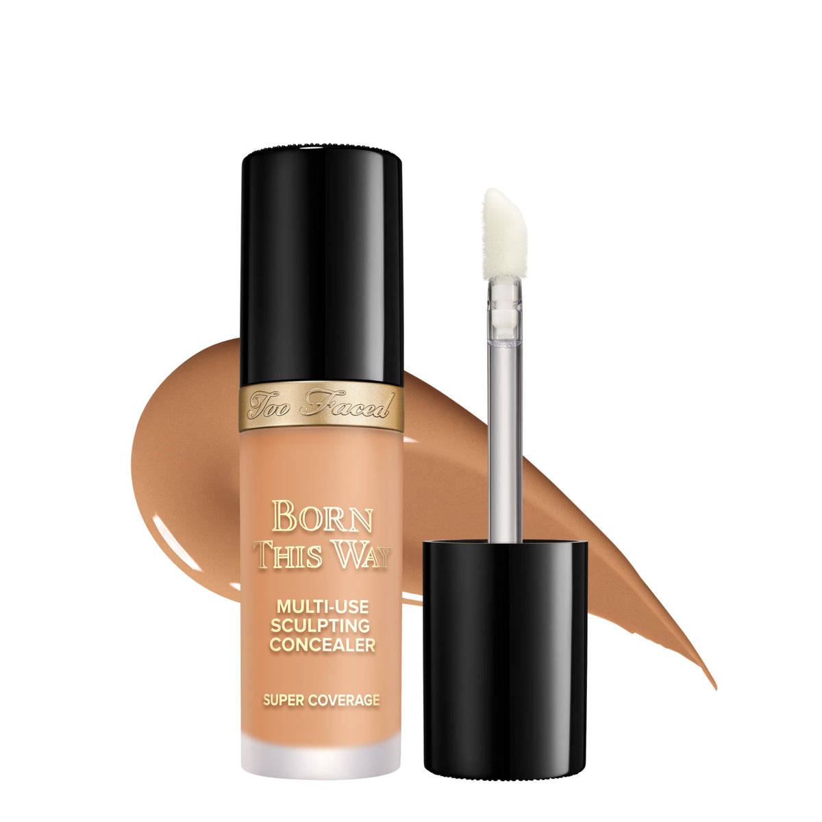 Too Faced Born This Way concealer bottle close-up for precise shade matching