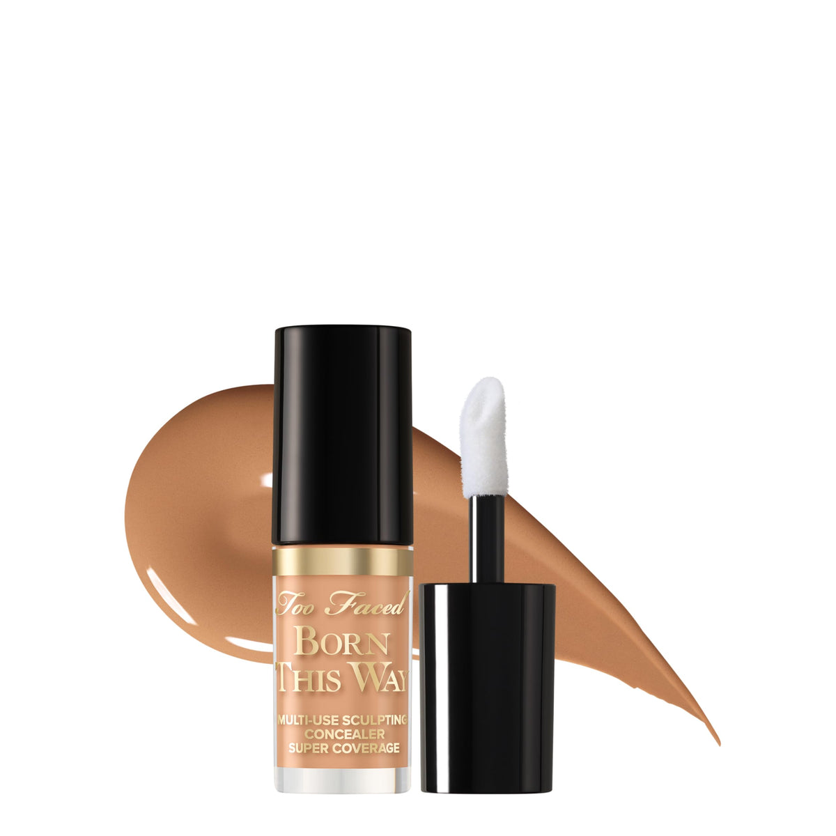 Too Faced Born This Way concealer bottle close up showing natural finish