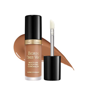 Too Faced Born This Way Concealer bottle close-up highlights long-wearing coverage.