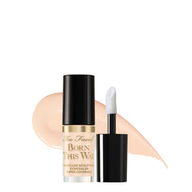 Too Faced Born This Way concealer bottle with pump for precise application and long wear.