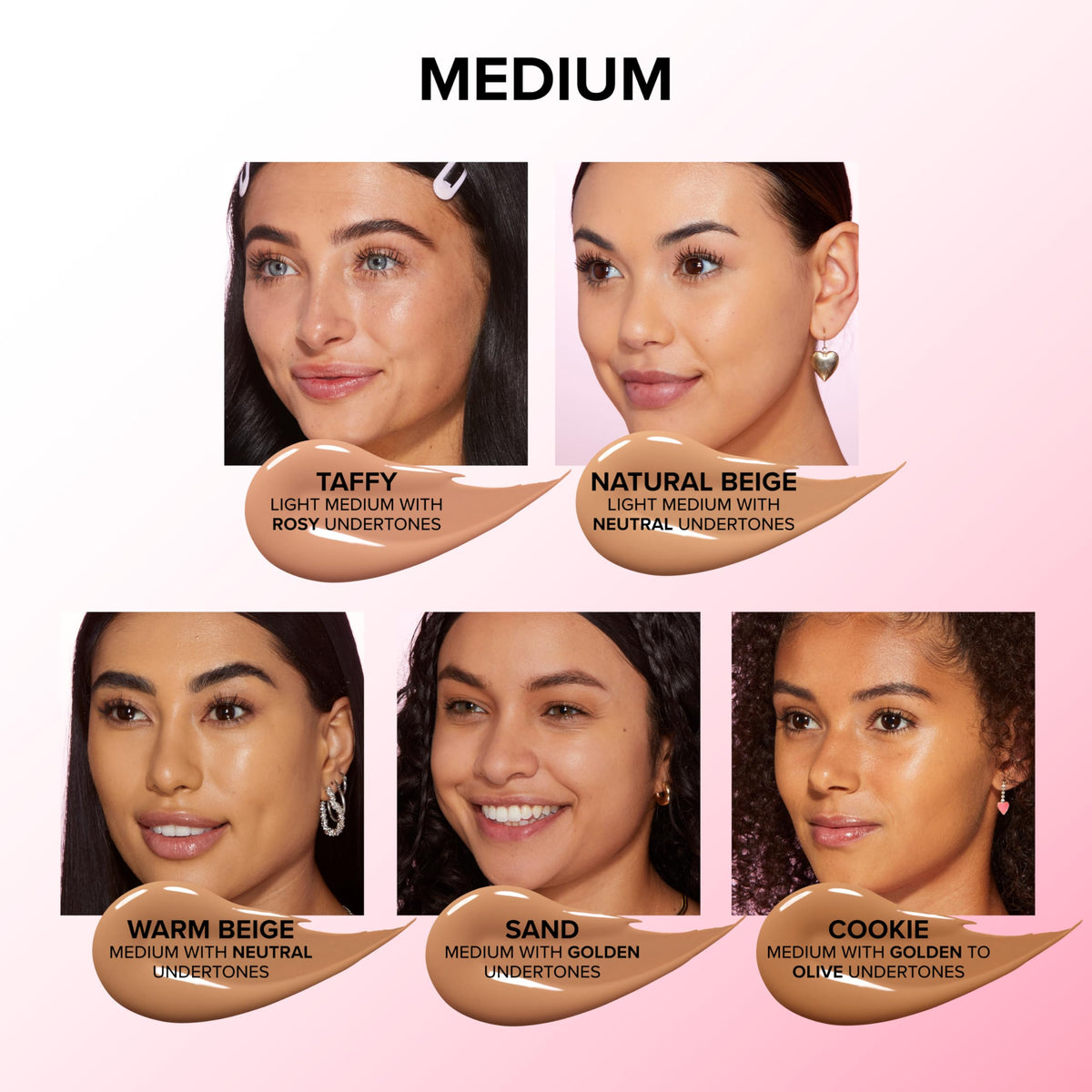 Too Faced concealer swatch demonstrating full coverage