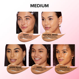 Too Faced concealer swatch demonstrating full coverage