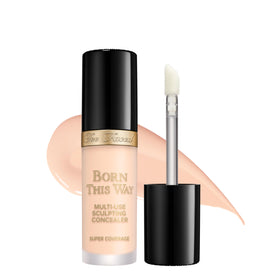 Too Faced Born This Way concealer packaging front showing premium full-coverage formula.