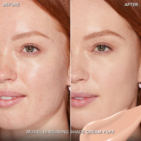 Too Faced Born This Way concealer swatches showing natural shade match.