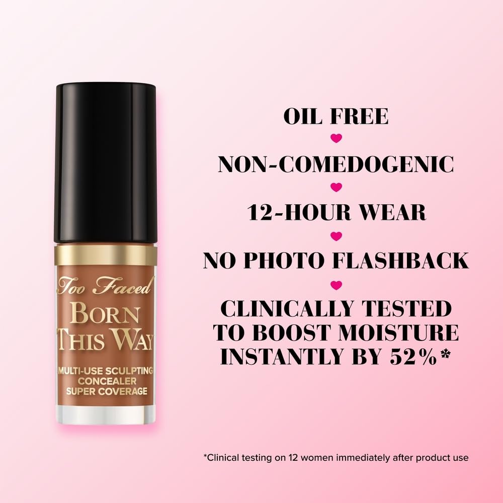 Too Faced Born This Way Concealer shade swatch showing natural finish