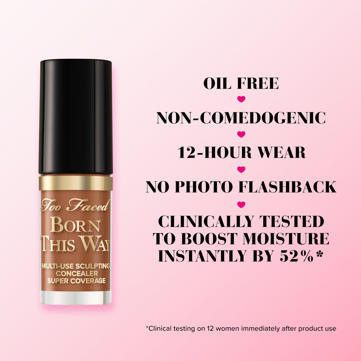 Too Faced Born This Way travel-size bottle ready for on-the-go use.