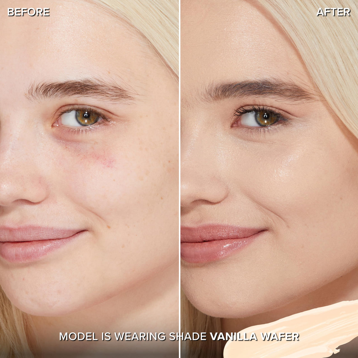 Too Faced Born This Way Ethereal Light concealer applicator enables precise application.