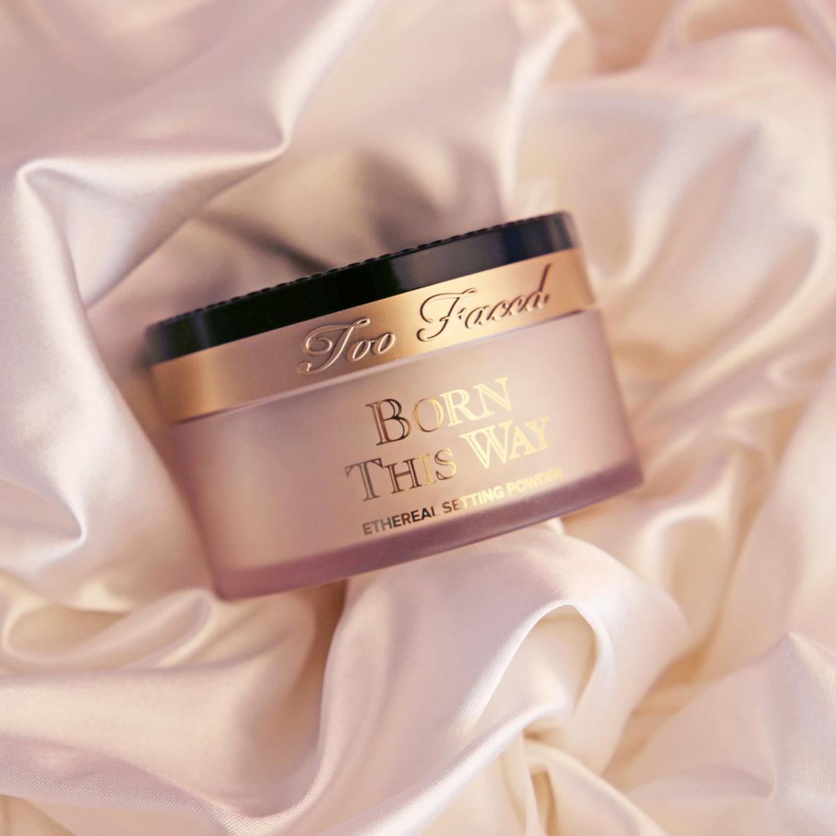 Too Faced Born This Way Ethereal Setting Powder applied with brush for seamless setting