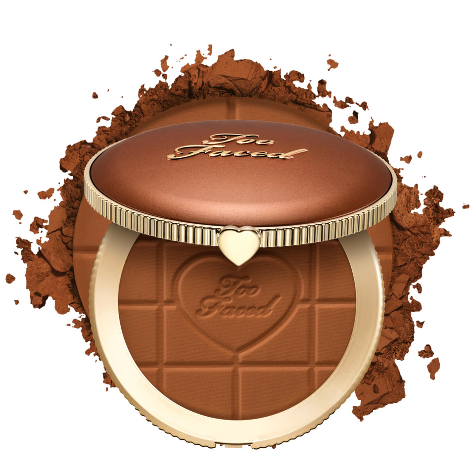 Too Faced Chocolate Soleil bronzer compact with matte blur for natural warmth