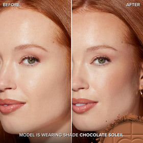 Too Faced Chocolate Soleil with cocoa powder-infused formula for depth