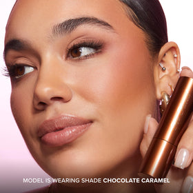 Too Faced Chocolate Soleil shade Chocolate Caramel displayed with compact packaging