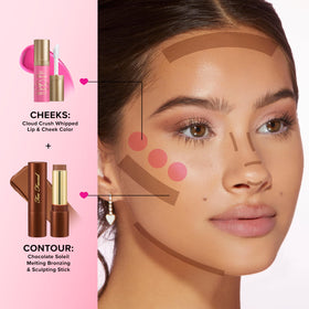 Too Faced Chocolate Soleil with vegan cruelty-free badge and satin finish on skin