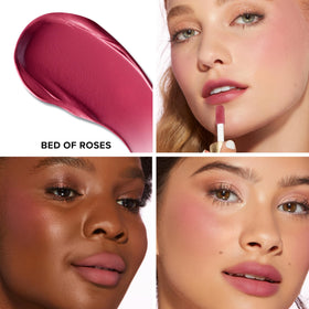 Too Faced Cloud Crush lip-blush closeup demonstrates creamy texture ideal for blending.