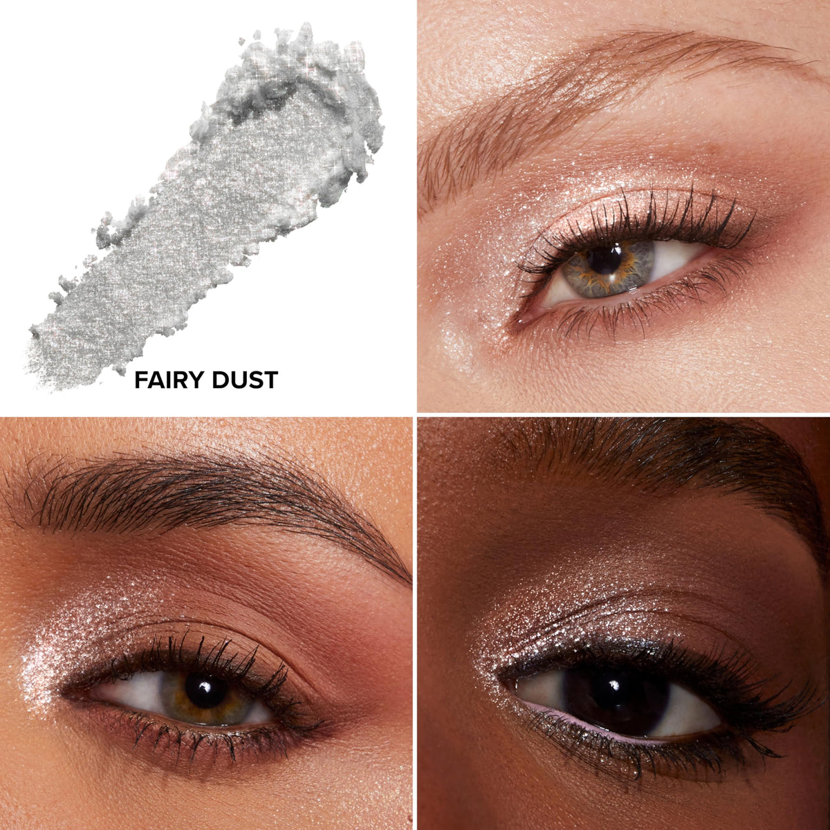 Too Faced Disco Crush eye swatch reveals multidimensional color for bold eyelid shine